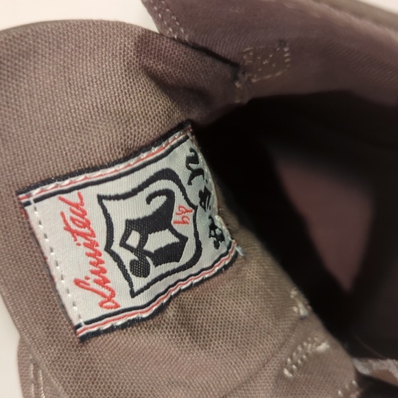 ash Taupe Wedge Zip Leather HighTop Sneaker Size 6.5 (37) - Picture 12 of 14